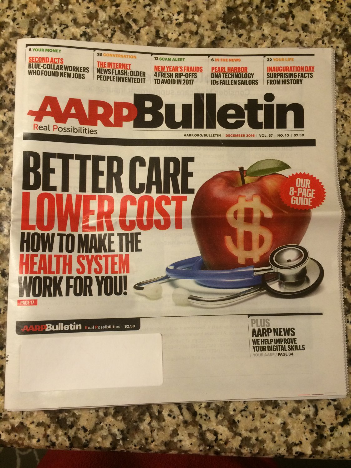 Aarp Bulletin December 2016 Vol 57 No 10 Better Care Lower Cost