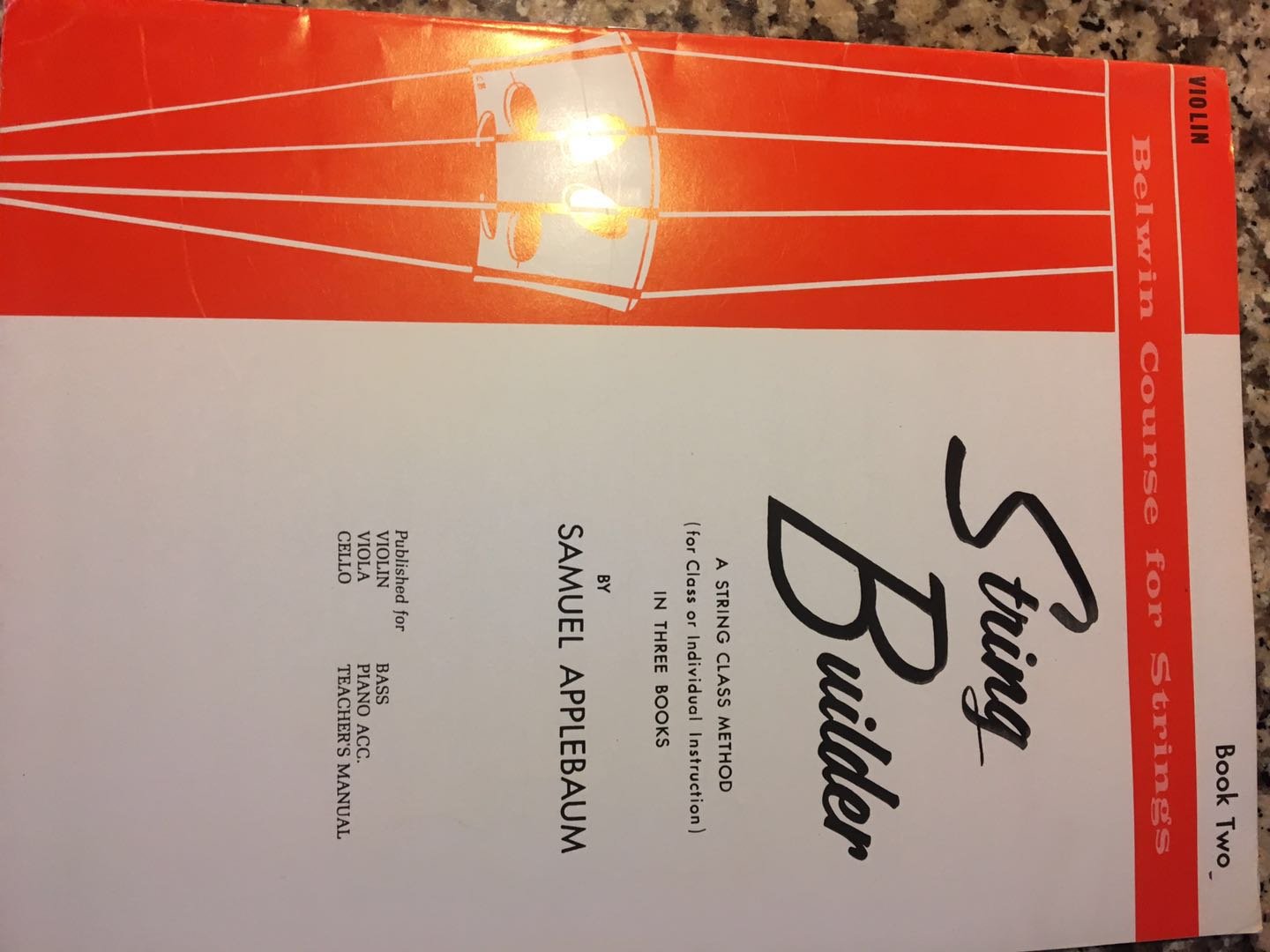 String Builder, Bk 2: Violin (Belwin Course for Strings)Mar 1, 1985 by Samuel Applebaum