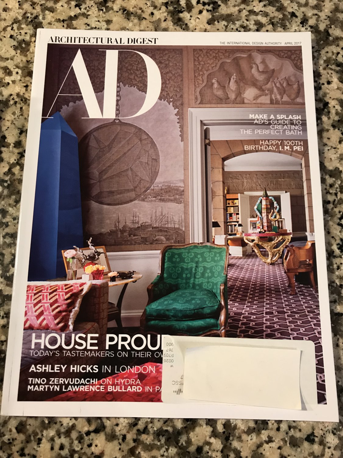 Architectural Digest Magazine (April, 2017)