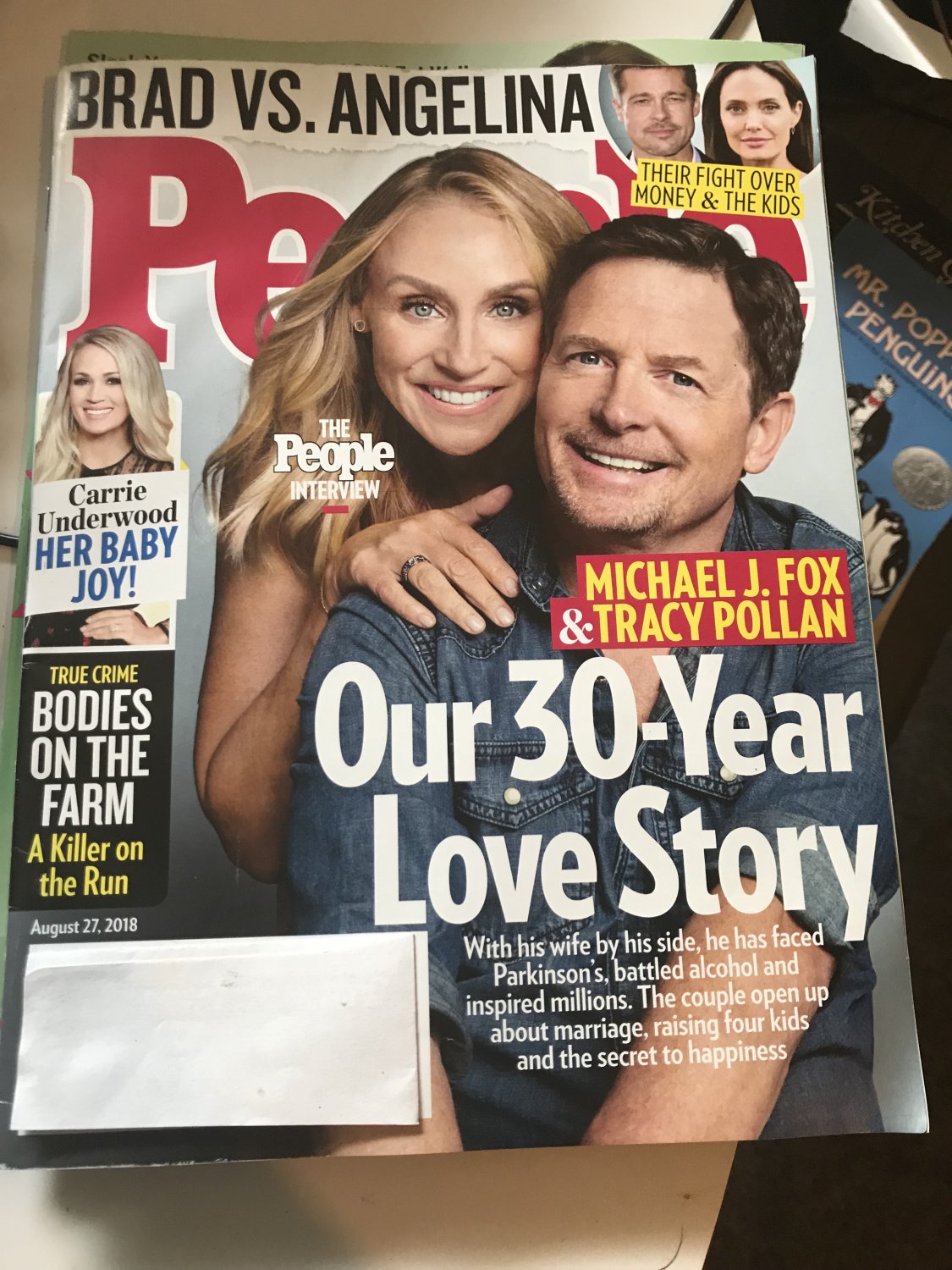 People August 27, 2018 Michael J Fox & Tracy Pollan - Our 30-Year Love Story