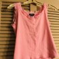 Women's CHAPS Ralph Lauren Sleeveless Lace scoop Neck Tank Top Pink Small S.