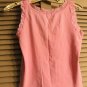 Women's CHAPS Ralph Lauren Sleeveless Lace scoop Neck Tank Top Pink Small S.