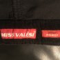 Miss Valesi "Mandy" Black Velour Ruffle Mini Skirt Sz UK8 /US 3
