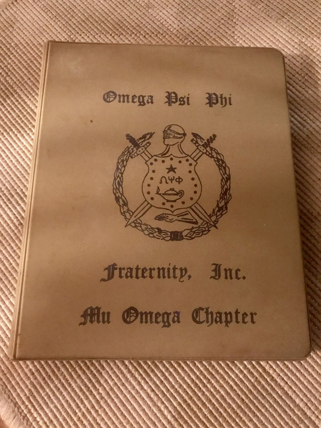 Omega Psi Phi Fraternity Inc., Mu Omega Chapter (Philadelphia) Mini ring Binder