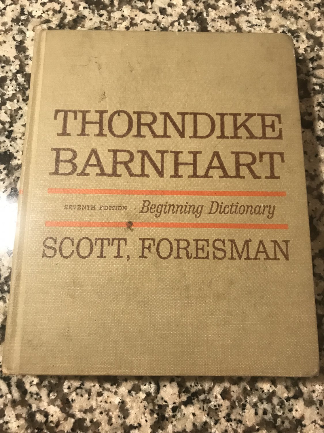 Thorndike Barnhart Beginning Dictionary Hardcover 1964 by Clarence