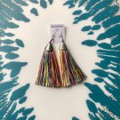 African Kenyan Masai earrings Mulicolor Tassels