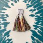 African Kenyan Masai earrings Mulicolor Tassels