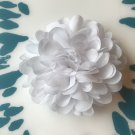 Chiffon Flower - White - DIY, Craft, bow, headband