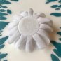 Chiffon Flower - White - DIY, Craft, bow, headband