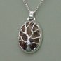 Tree of Life Necklace Leopard Skin Jasper Stone