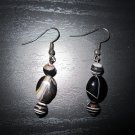 Banded Onyx Earrings