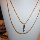 Goldtone Seed Bead Necklace