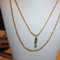 Goldtone Seed Bead Necklace