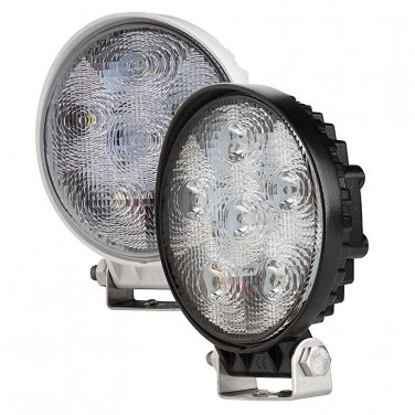 2x18W 1500Lm Round Heavy Duty Spot LED Work Light Off road 4WD 4x4 Truck 10-30V