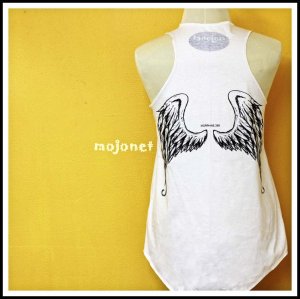Angel Cotton Sleeveless Tank Top, Racerback, Free Size