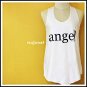 Angel Cotton Sleeveless Tank Top, Racerback, Free Size