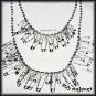 Unique Safety Pins Necklace Cotton Sleeveless Tank Top, Racerback, Free Size