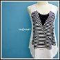 Printed Stripe Suit Cotton Sleeveless Tank Top, Racerback, Free Size