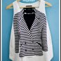 Printed Stripe Suit Cotton Sleeveless Tank Top, Racerback, Free Size