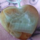 Orange Cream Heart Scrubbie Soap - Green