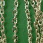 5 meters of Silver Coloured Cross Chain 3mm, 2mm