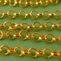 5 meters Gold Coloured Cross Chain 4mm