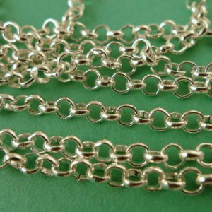 5 Meters Silver Cross Chain 4mm