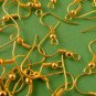 100 pcs 18mm Golden Earring Hooks, Nickel Free