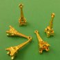 5pcs Golden Eiffel Tower Charm