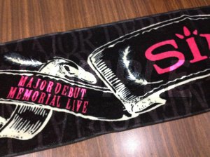 SID Major Debut Memorial Live Muffler Towel jrock
