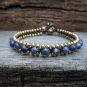 Sodalite Brass Bracelet