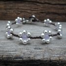 Light purple Ametyst Flower Bracelet