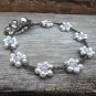 Light purple Ametyst Flower Bracelet