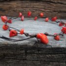 Red Coral Knot Anklet