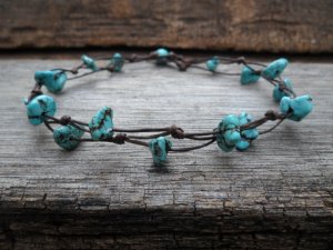Turquoise Knot Anklet