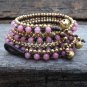 3 Wrap Rose Quartz Bracelet / Necklace