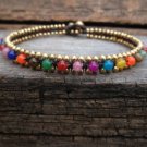 Colorful Round Woven Brass Anklet
