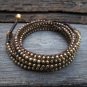 3 Wrap Brass Bracelet /Necklace
