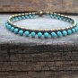 Turquoise Blue Round Anklet