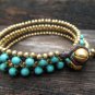 2 Wrap Turquoise Bracelet