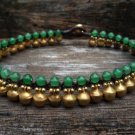 Jingling Bell Jade Brass Anklet