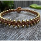 Brass Beads Light Brown Bracelet
