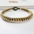 Collate Brass Bead Bracelet