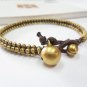 Collate Brass Bead Anklet