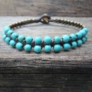 Turquoise Brass Bracelet