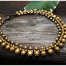 Row Brass Bell Anklet