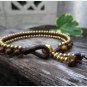 Tiger Eye Brass Bead Bracelet