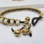 Howlite Brass Bead Bracelet