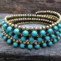 3 Wrap Turquoise Bracelet / Necklace