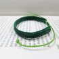 Friendship  Crochet  Dark Green Bracelet